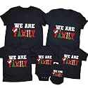 CONTEANER Merry Christmas Family Shirt,Matching Couples Xmas Graphic Tops
