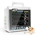 CONTEC Veterinary Patient Monitor Multi 6 Parameters Monitor for Pets Cats Dogs Animals Use in Home Clinic (CMS6000VET+Printer)