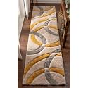Contemporary Shaggy Carpet Runner 2x6 ft