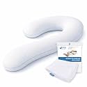 Contour Cool XL Swan Shaped Side Sleeper Pillow | Orthopedic Body Pillow for Tall Sleepers | Cooling XL Pillow Pillow Case | Body Pillow for Back Pain - 1 Pack