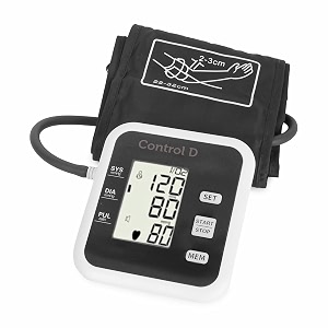 control d fully automatic oscillometric digital blood pressure checking machine upper arm portable digital blood pressure monitor bp machine power with micro usb black and white