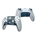 Controller Grips for PS5 DualSense Edge,Skin kit,Anti-Skid, Multi-Texture,Sweat Absorption,Pre-Cut Grips Tape,by SHADOW BOOLT (Ash Grey &amp; Silver, for DualSense Edge (Upgraded Version 2.0))