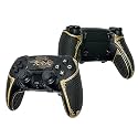 Controller Grips for PS5 DualSense Edge, Skin kit,Anti-Skid, Multi-Texture, Sweat Absorption, Pre-Cut Grips Tape, by SHADOW BOOLT (Black &amp; Gold, for DualSense Edge (Upgraded Version 2.0))