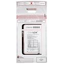 ControlTek CoinLok 12" x 24.5", Clear, 50 Bags, Tamper Resistant Coin Bag, Cash Register Money Bag for Bank Deposit, Security Bags Hold Up To 50lbs of Coins 585100