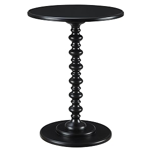 convenience concepts palm beach spindle table black 1775 in x 1775 in x 24 in