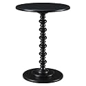 Convenience Concepts Palm Beach Spindle Table, Black, 17.75 in x 17.75 in x 24 in