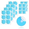 Convenient Double Sided Foam Tape, Mounting Tape for Indoor &amp; Outdoor Home Car, Super Strong Adhesive Waterproof White Pads, 24 Round &amp; 12 Square