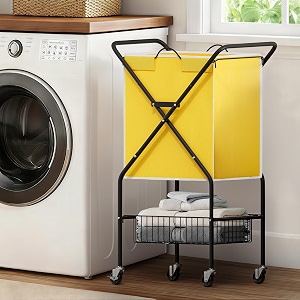 Convenient Laundry Basket with Wheels36 inch High