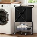 Laundry Basket with Wheels88L Rolling Laundry Cart