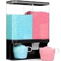 Conworld Laundry Detergent Dispenser, Wall-Mounted Scent Booster Beads Dispenser for Laundry Organizer, Laundry Beads Container, Rice Dispenser, Black