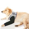 Coodeo Dog Recovery Suit, Cone Collar Alternative, Abrasion Resistant Dog Recovery Sleeve, Washable 2.5mm Thick and Waterproof, Pet Wounds Prevent Licking, Bite, Keep Dry（Grey，M