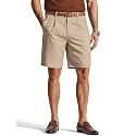 COOFANDY Men's Casual Shorts Pleated Front 9" Linen Textured Dress Shorts