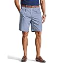 COOFANDY Men's Casual Shorts Pleated Front 9" Linen Textured Dress Shorts