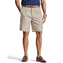 COOFANDY Men's Casual Shorts Pleated Front 9" Linen Textured Dress Shorts