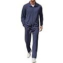 COOFANDY Men's Casual Sweatsuit 2 Piece Athletic Full Zip Tracksuit Jacquard Jogging Set Fashion Jackets And Pants Outfit