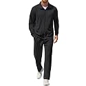 COOFANDY Men's Casual Sweatsuit 2 Piece Athletic Full Zip Tracksuit Jacquard Jogging Set Fashion Jackets And Pants Outfit
