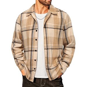 COOFANDY Mens Flannel Shirts Casual Button Down