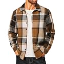 COOFANDY Men39s Flannel Shirts Casual Button Down