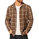 COOFANDY Men39s Flannel Shirts Casual Button Down
