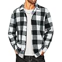 COOFANDY Men39s Flannel Shirts Casual Button Down