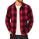 COOFANDY Men39s Flannel Shirts Casual Button Down