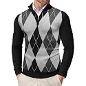 COOFANDY Men39s Quarter Zip Up Sweaters Slim