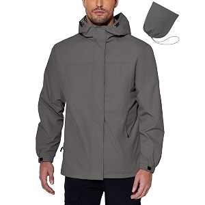 COOFANDY Mens Rain Jacket Waterproof With Hood
