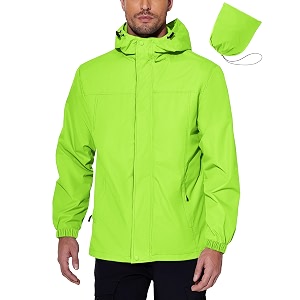 COOFANDY Mens Rain Jacket Waterproof With Hood