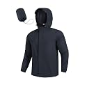 COOFANDY Men's Rain Jacket Waterproof Lightweight Windbreaker Packable Hooded Raincoat for Hiking, Cycling, Golf &amp; Travel