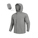COOFANDY Men's Rain Jacket Waterproof Lightweight Windbreaker Packable Hooded Raincoat for Hiking, Cycling, Golf &amp; Travel