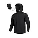 COOFANDY Men's Rain Jacket Waterproof Lightweight Windbreaker Packable Hooded Raincoat for Hiking, Cycling, Golf & Travel