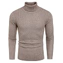 COOFANDY Men's Slim Fit Turtleneck Sweater Casual Knitted Pullover Sweaters