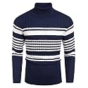COOFANDY Men's Slim Fit Turtleneck Sweater Casual Knitted Pullover Sweaters