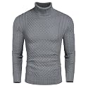 COOFANDY Men's Slim Fit Turtleneck Sweater Casual Knitted Pullover Sweaters