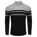 COOFANDY Men's Slim Fit Turtleneck Sweater Casual Knitted Pullover Sweaters