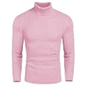 COOFANDY Men's Slim Fit Turtleneck Sweater Casual Knitted Pullover Sweaters
