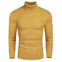 COOFANDY Men's Slim Fit Turtleneck Sweater Casual Knitted Pullover Sweaters