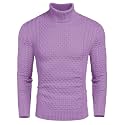 COOFANDY Men's Slim Fit Turtleneck Sweater Casual Knitted Pullover Sweaters