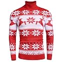 COOFANDY Men's Slim Fit Turtleneck Sweater Casual Knitted Pullover Sweaters