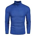 COOFANDY Men's Slim Fit Turtleneck Sweater Casual Knitted Pullover Sweaters