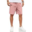 COOFANDY Men Linen Beach Shorts Casual Drawstring Summer Vacation Shorts