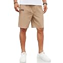 COOFANDY Men Linen Beach Shorts Casual Drawstring Summer Vacation Shorts