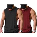 COOFANDY Men Workout Tank Top 2 Pack Gym Bodybuilding Sleeveless T Shirts