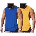 COOFANDY Men Workout Tank Top 2 Pack Gym Bodybuilding Sleeveless T Shirts