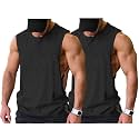 COOFANDY Men Workout Tank Top 2 Pack Gym Bodybuilding Sleeveless T Shirts