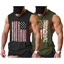 COOFANDY Men Workout Tank Top 2 Pack Gym Bodybuilding Sleeveless T Shirts