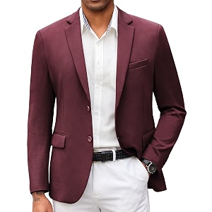 COOFANDY Mens Casual Blazer Slim Fit Suit