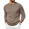 COOFANDY Mens Crewneck Pullover Sweater Business Casual Knit Sweater