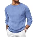 COOFANDY Mens Crewneck Pullover Sweater Business Casual Knit Sweater