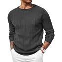 COOFANDY Mens Crewneck Pullover Sweater Business Casual Knit Sweater